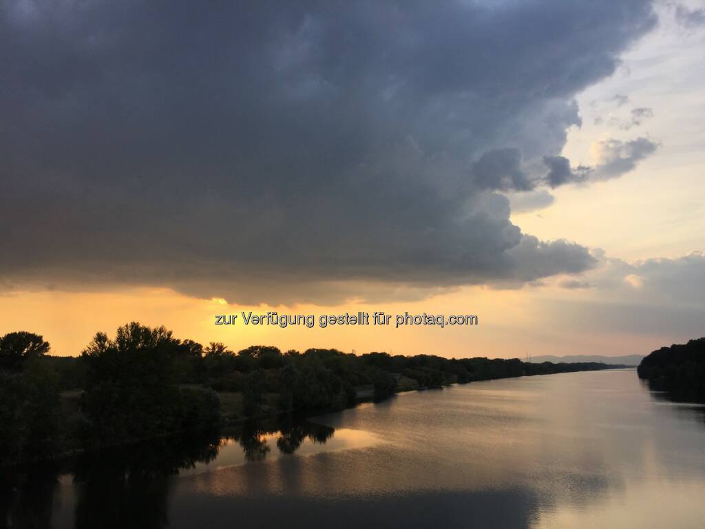Sonnenuntergang, Donauinsel (24.08.2015) 