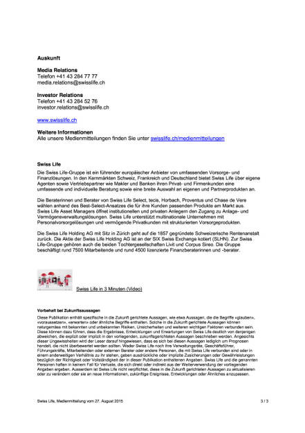 Personelle Veränderungen bei  Swiss Life Schweiz, Seite 3/3, komplettes Dokument unter http://boerse-social.com/static/uploads/file_322_personelle_veranderungen_bei_swiss_life_schweiz.pdf (27.08.2015) 