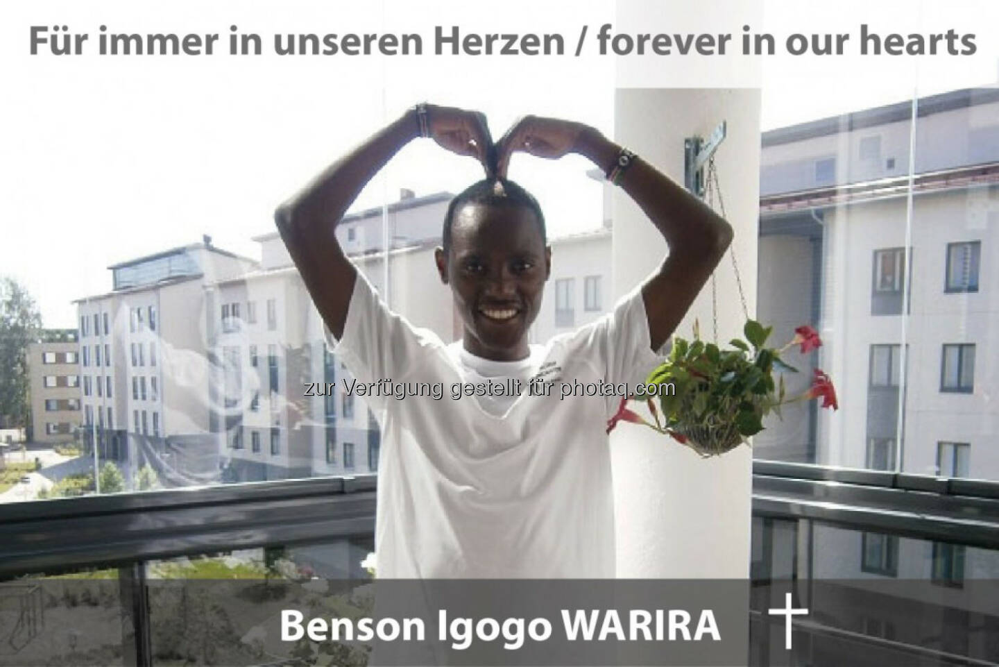 Benson Igogo Warira: Der talentierte und stets fröhliche Run2gehter-Läufer ist am 20. August bei einem Verkehrsunfall in Finnland tödlich verunglückt.