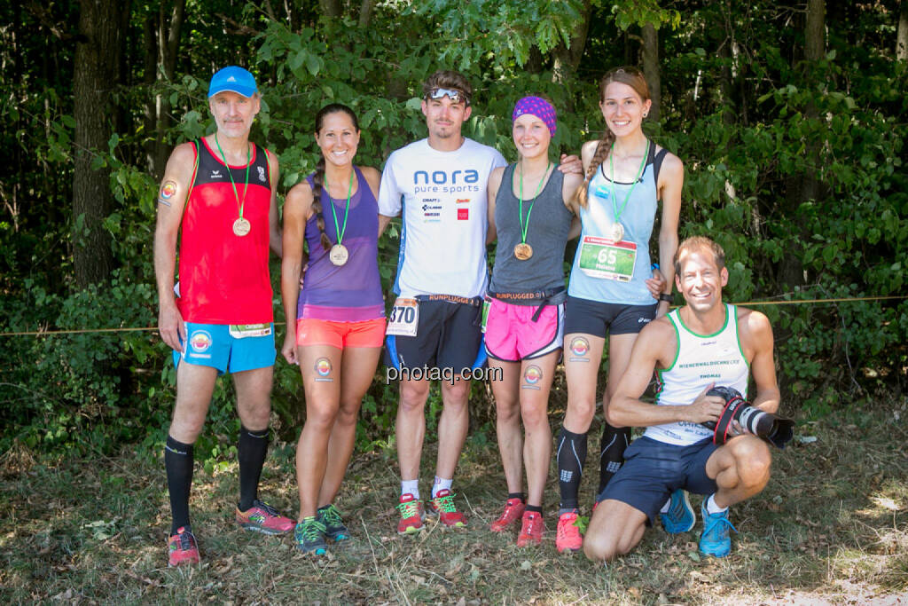 Christian Drastil, , Dominik Wychera (Nora Pure Sports), Sandra Koblmüller, Melanie Raidl, Thomas Baucek (Canon), © photaq/Martina Draper/Josef Chladek (30.08.2015) 