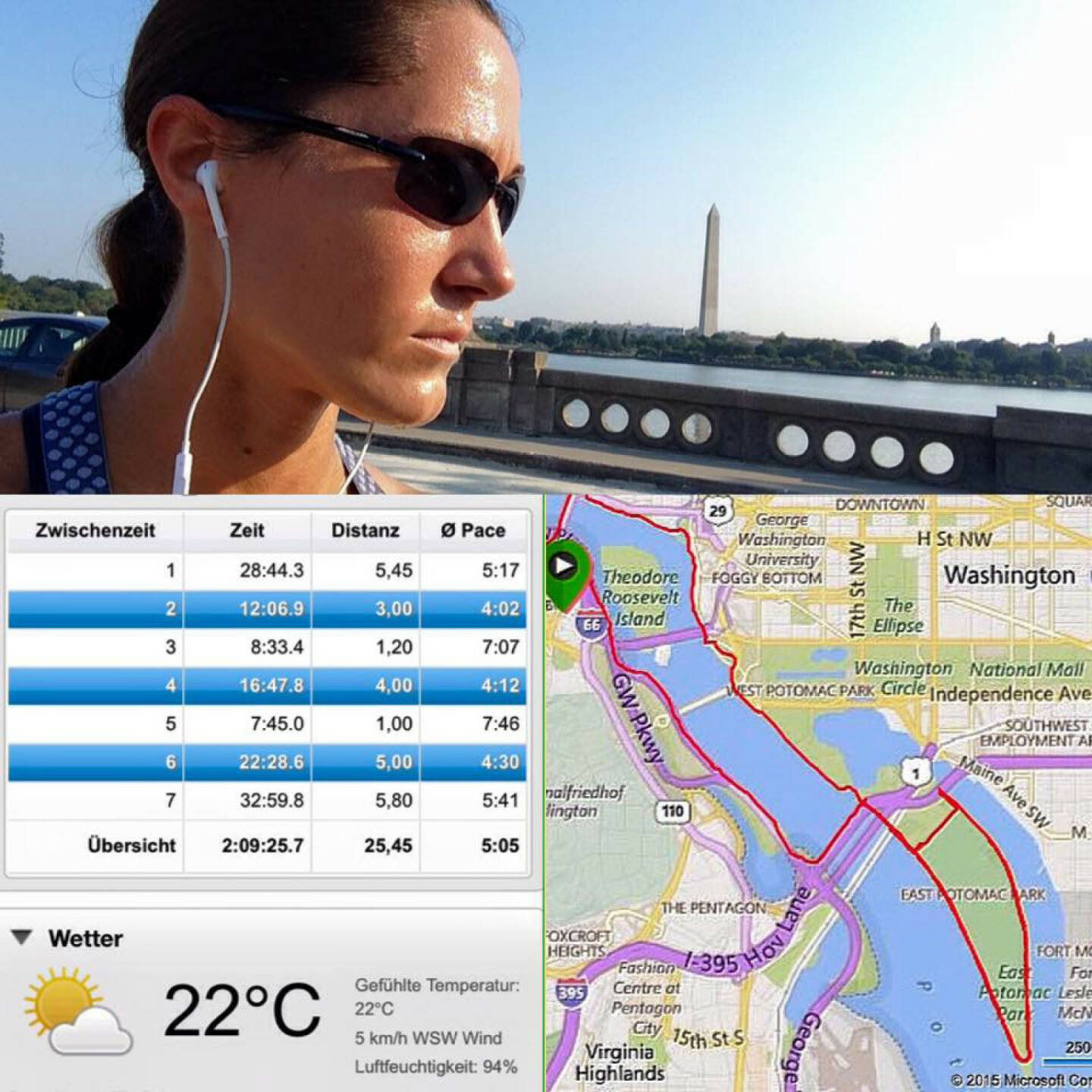, Tempolauf in Washington DC, https://www.facebook.com/