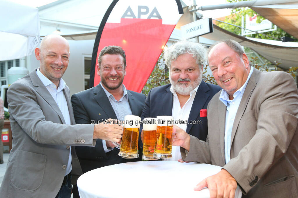 Marcus Hebein, Michael Lang, Johannes Bruckenberger, Werner Müllner (APA-Chefredaktion), © APA/Ludwig Schedl  (02.09.2015) 