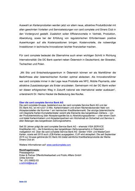 card complete kauft Diners Club in Österreich, Seite 2/2, komplettes Dokument unter http://boerse-social.com/static/uploads/file_351_card_complete_kauft_diners_club_in_osterreich.pdf (04.09.2015) 