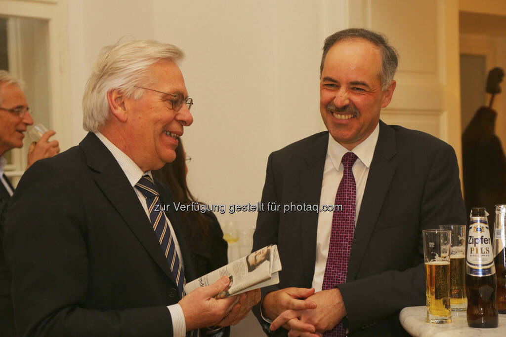 Leopold Bednar (CONplementation Unternehmensberatung GmbH), Walter Woelfler (Immofinanz AG), © Melzer PR Group (20.03.2013) 