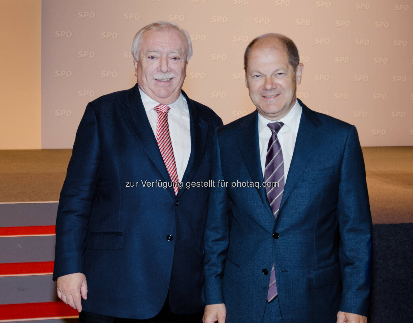 Michael Häupl (Mitglied der Bildungs-Regierungskommission), Olaf Scholz (Hamburger Oberbürgermeister, zuständig für Bildungsagenden als stv. SPD-Vors.) : Treffen der Bildungsbürgermeister im Wiener Museumsquartier : Fotocredit: spö/Manuel Domnanovich