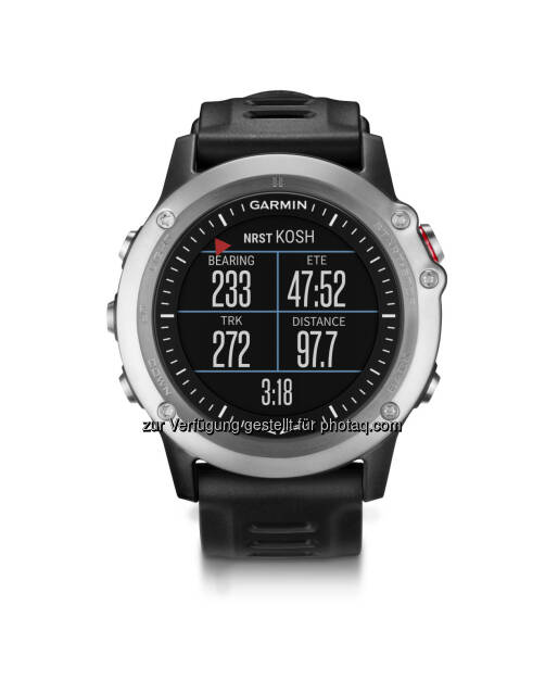 Garmin D2 Bravo Flugnavigationsuhr : Mit der D2 Bravo kommt Garmin den Wünschen vieler Berufs- und Freizeitpiloten entgegen : Zahlreiche flugspezifische Funktionen gepaart mit modernster Navigations- und Kommunikationstechnik empfehlen die D2 Bravo als professionellen Co-Piloten am Handgelenk : © Garmin, © Aussendung (07.09.2015) 