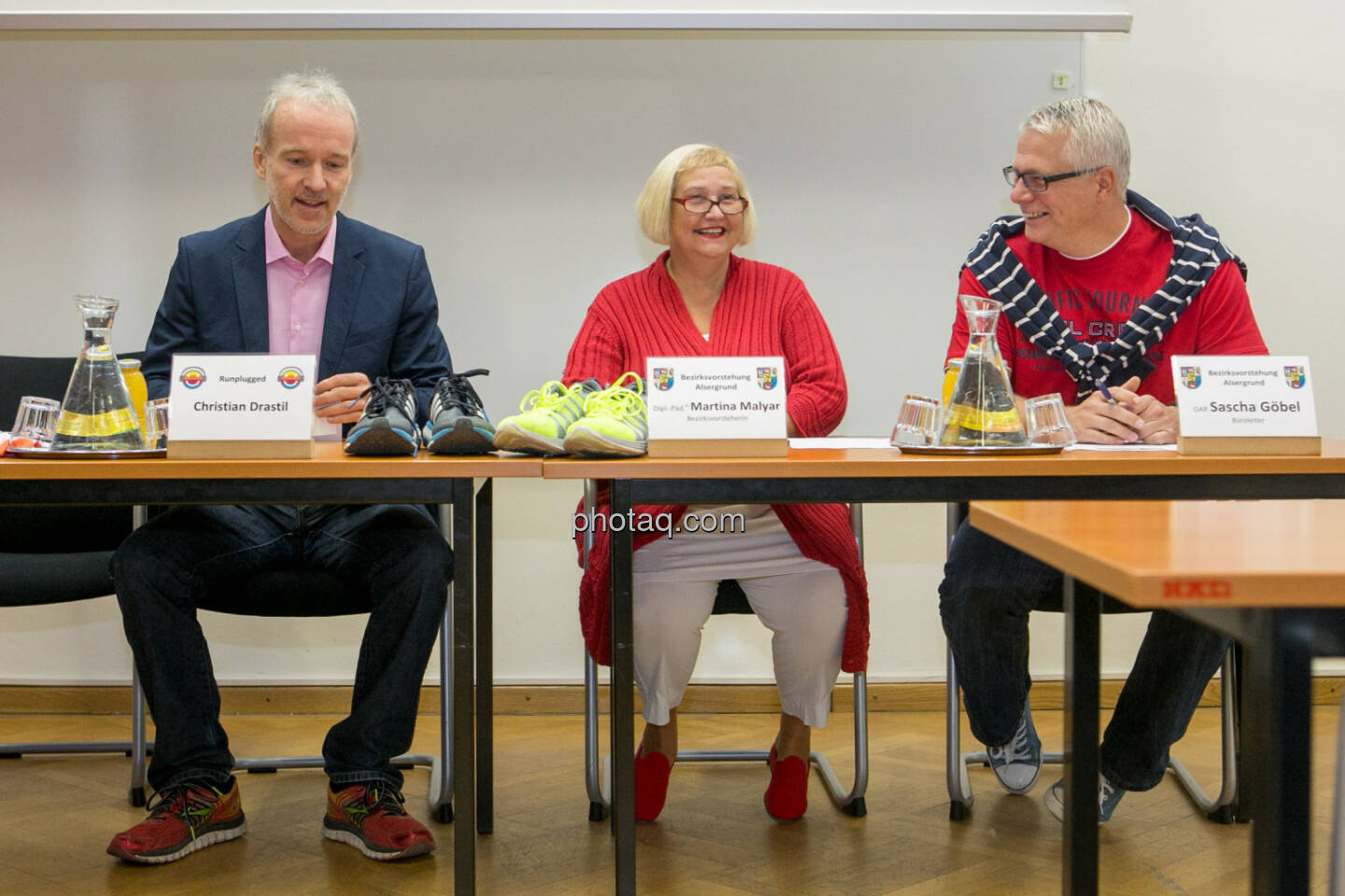 Christian Drastil, Martina Malyar (Bezirksvorsteherin Alsergrund), Sascha Göbel (Bezirksvorstehung Alsergrund)