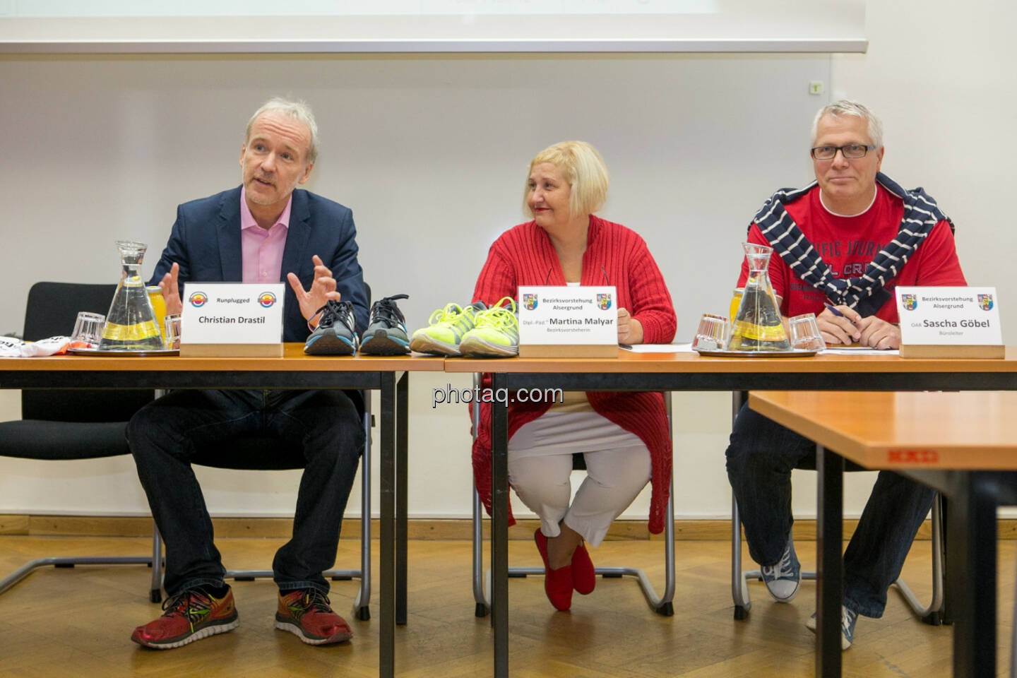 Christian Drastil, Martina Malyar (Bezirksvorsteherin Alsergrund), Sascha Göbel (Bezirksvorstehung Alsergrund)