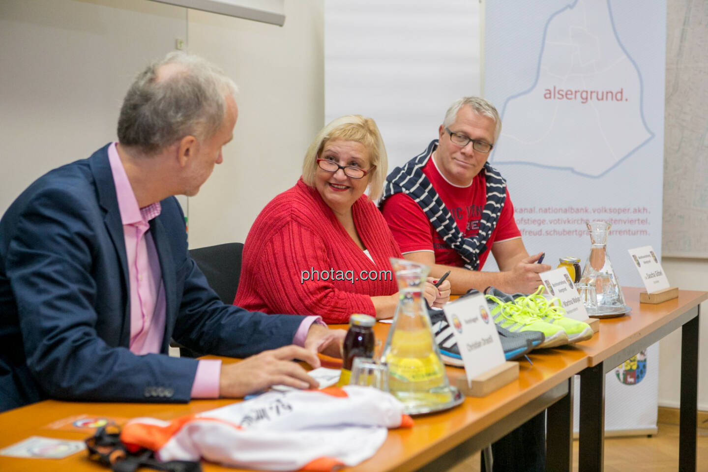 Christian Drastil, Martina Malyar (Bezirksvorsteherin Alsergrund), Sascha Göbel (Bezirksvorstehung Alsergrund)