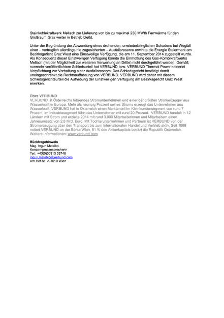 Verbund trifft keinerlei Verpflichtung zur Vorhaltung einer Ausfallsreserve , Seite 2/2, komplettes Dokument unter http://boerse-social.com/static/uploads/file_359_verbund_trifft_keinerlei_verpflichtung_zur_vorhaltung_einer_ausfallsreserve.pdf (10.09.2015) 