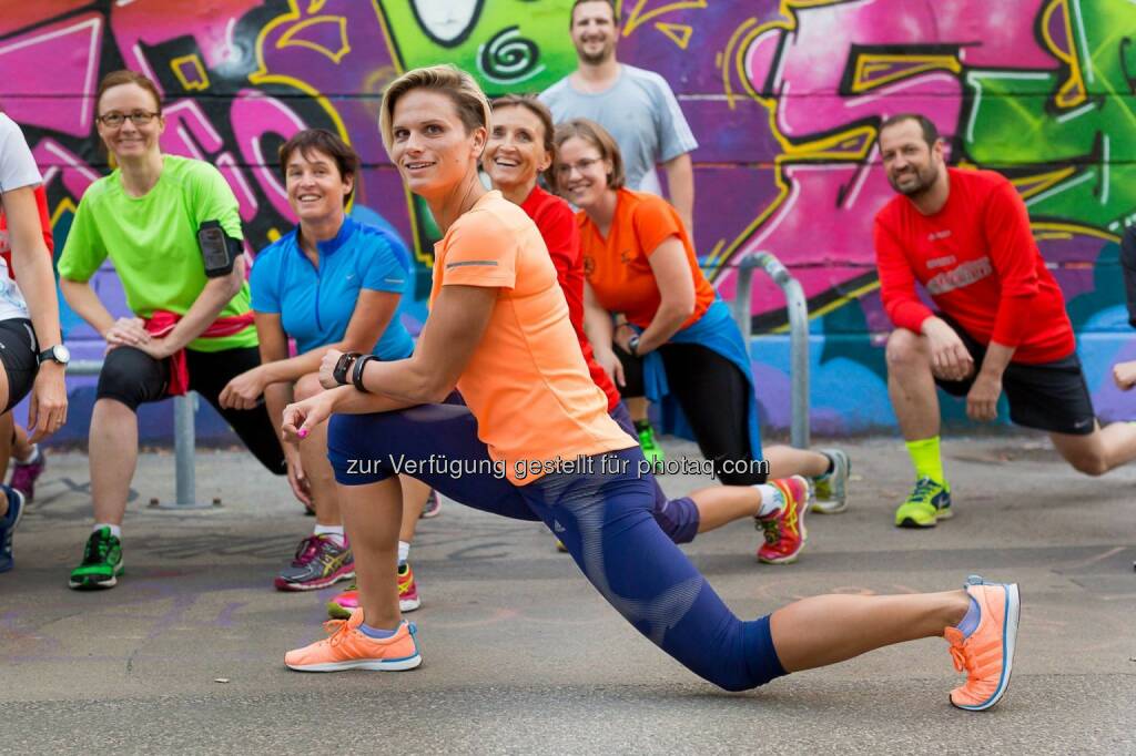 Vorbereitungstraining zum erste bank vienna night run mit Elisabeth Niedereder, © mit freundlicher Genehmigung von Hannes Mentiz (13.09.2015) 