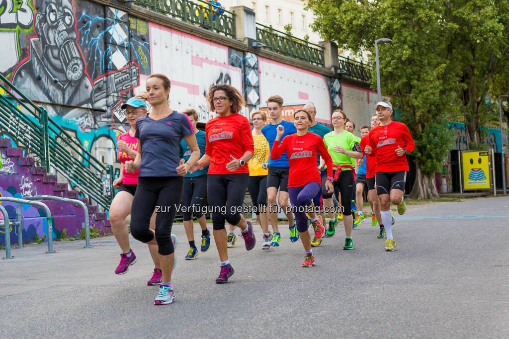 Vorbereitungstraining zum erste bank vienna night run mit Elisabeth Niedereder, © mit freundlicher Genehmigung von Hannes Mentiz (13.09.2015) 