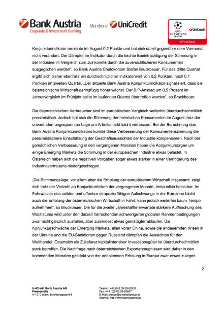 Bank Austria Konjunkturindikator, Seite 2/5, komplettes Dokument unter http://boerse-social.com/static/uploads/file_363_bank_austria_konjunkturindikator.pdf (15.09.2015) 
