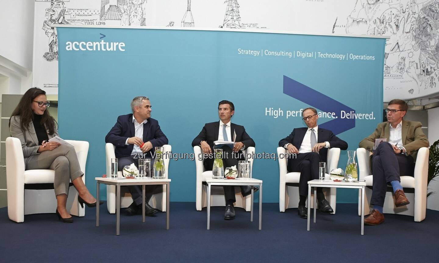 Heidi Aichinger (Forbes Austria), Markus Kienberger (Google Österreich), Robert Zadrazil (UniCredit Bank Austria), Klaus Malle (Accenture), Werner Wutscher (New Venture Scouting)