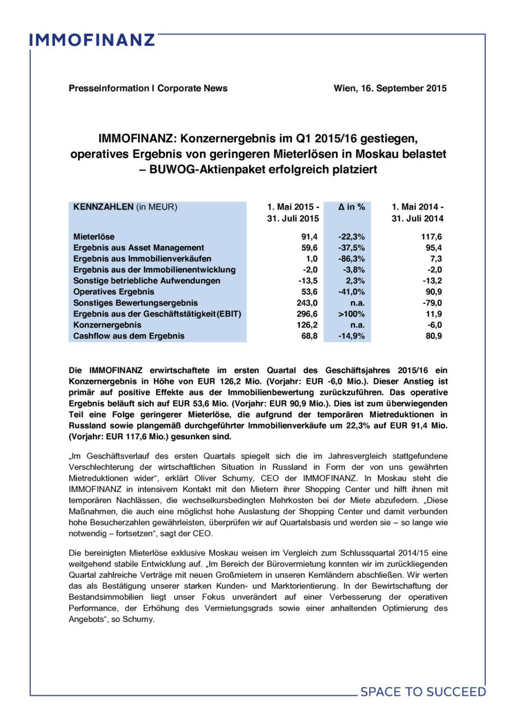 Immofinanz Konzernergebnis im Q1 2015/16 gestiegen, Seite 1/3, komplettes Dokument unter http://boerse-social.com/static/uploads/file_369_immofinanz_konzernergebnis_im_q1_201516_gestiegen.pdf