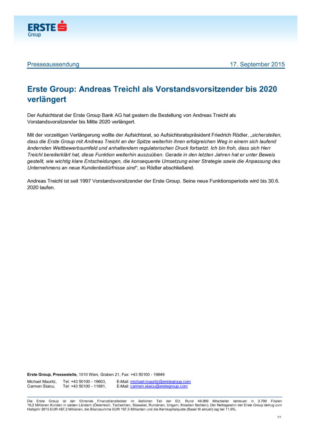Andreas Treichl als Vorstandsvorsitzender bis 2020 verl&auml;ngert, Seite 1/1, komplettes Dokument unter http://boerse-social.com/static/uploads/file_371_andreas_treichl_als_vorstandsvorsitzender_bis_2020_verlangert.pdf