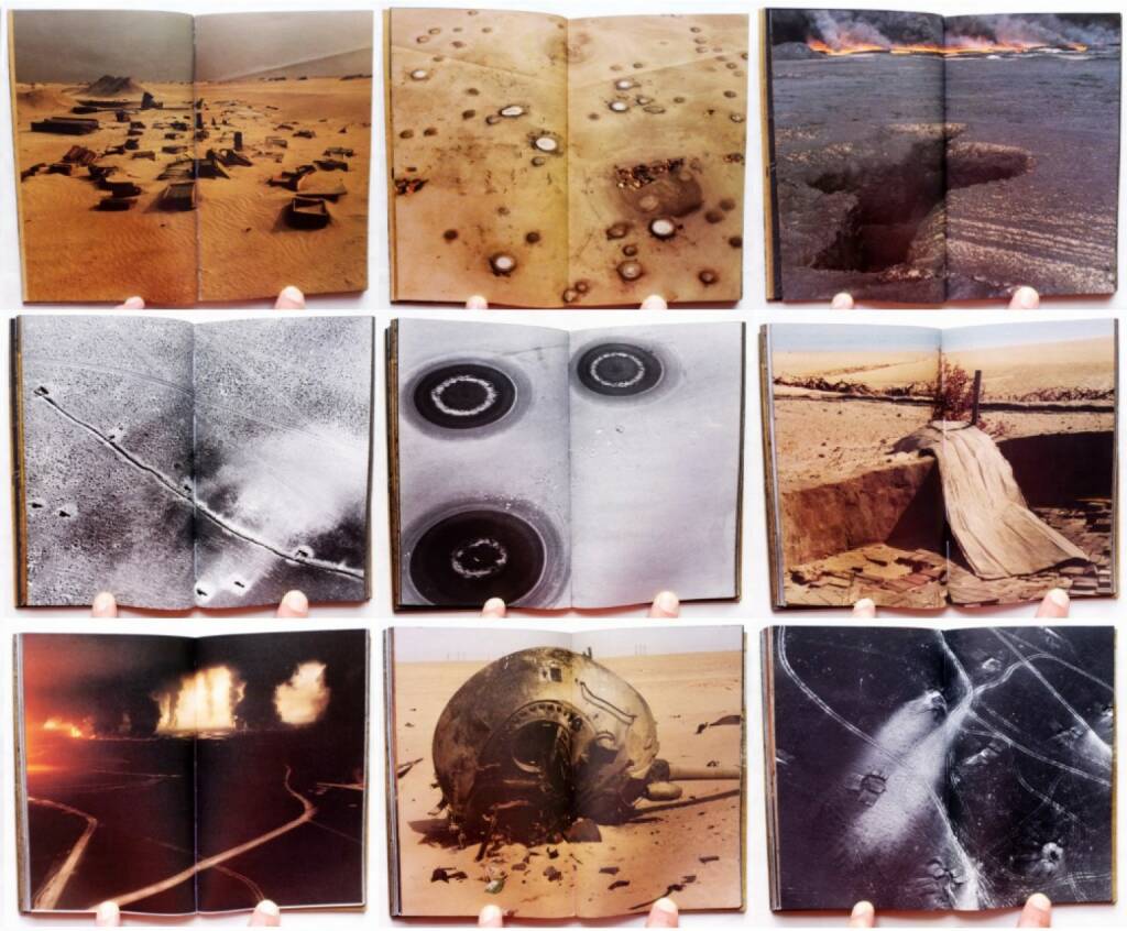 Sophie Ristelhueber - Aftermath: Kuwait, 1991, Thames and Hudson 1992, Beispielseiten, sample spreads - http://josefchladek.com/book/sophie_ristelhueber_-_aftermath_kuwait_1991, © (c) josefchladek.com (17.09.2015) 