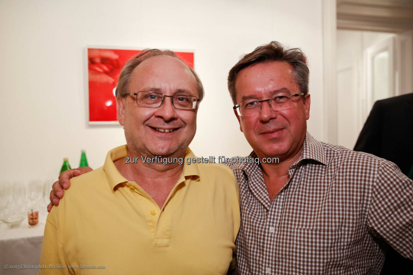 ÖMG Präsident Peter Drobil und Hans Bauernfeind, anlässlich: Yoga und Tee bei der Österreichische Marketing-Gesellschaft Business Lounge (Bild: Christoph H. Breneis/ÖMG)