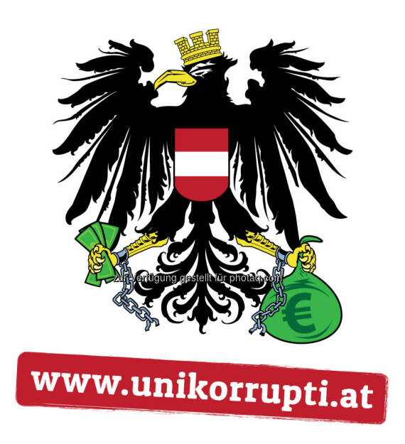 www.unikorrupti.at Logo : www.unikorrupti.at – eine neue Plattform im Kampf gegen Korruption : „Es reicht“ – der Wiener Anwalt Helmut Grubmüller gründet einen Verein, um Machenschaften und Freunderlwirtschaft in diesem Land aufzudecken : Fotocredit: www.unikorrupti.at, © Aussender (17.09.2015) 