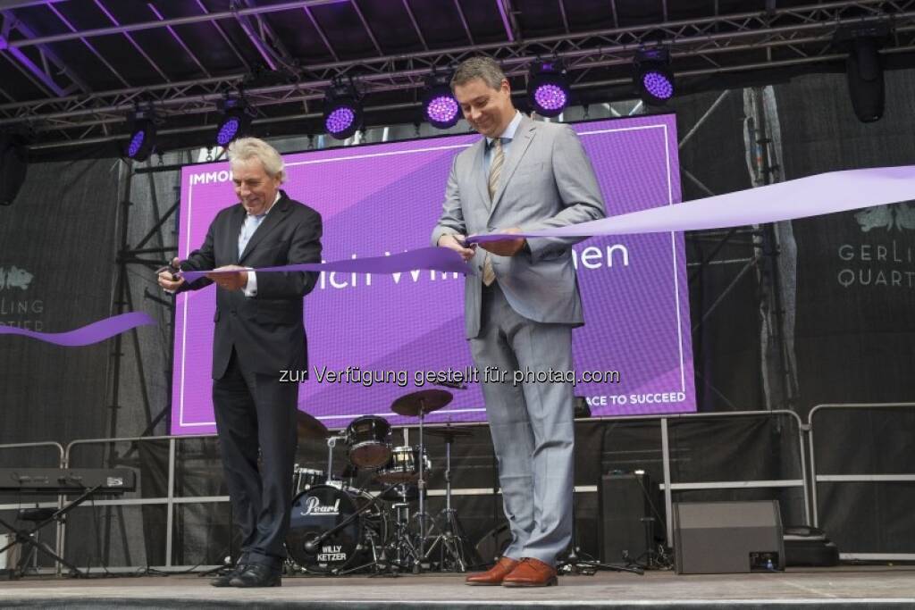 Jürgen Roters, Oliver Schumy : Offizielle Eröffnung, © (c) Immofinanz (29.09.2015) 