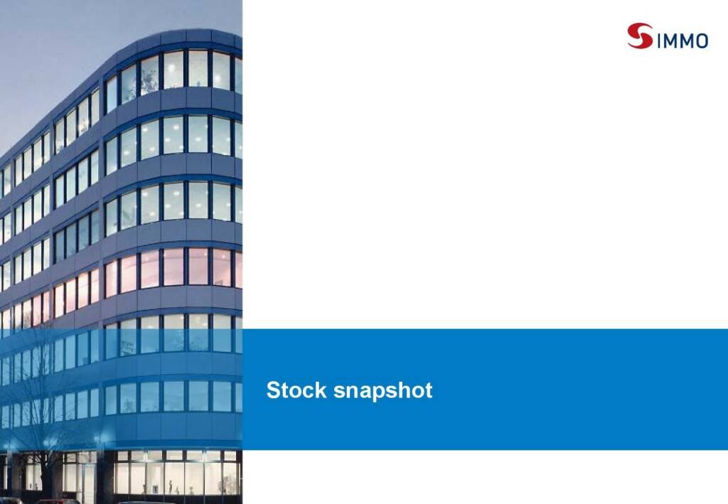 S Immo Stock snapshot (01.10.2015) 