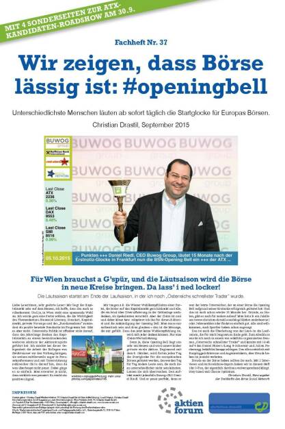 Fachheft 37 - Wir zeigen, dass Börse lässig ist: #openingbell (06.10.2015) 