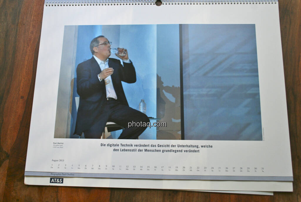 Paul Otellini, President und CEO von Intel Die digitale Technik verändert das Gesicht der Unterhaltung, welche den Lebensstil der Menschen grundlegend verändert... aus dem AT&S-Kalender 2013, konzipiert und koordiniert von Martin Theyer, © AT&S (23.03.2013) 