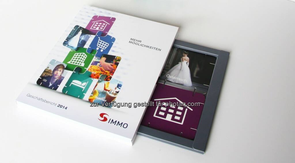 S Immo AG: Geschäftsbericht 2014 mehrfach prämiert : Gleich drei Awards gewann die börsennotierte S Immo AG bei der International Annual Report Competition (ARC) – den „Oscars der Geschäftsberichte“. Für Interior Design sowie Printing &Production gab es Silber, den Honors Award erhielt die S Immo in der Kategorie „Non-Traditional Annual Reports“.  Auch bei den diesjährigen Vision Awards der League of American Communications Professionals (Lacp), dem weltweit größten Wettbewerb für Jahresberichte, holte die S Immo AG einen Preis: In der Kategorie „Immobilienunternehmen“ kürte die Jury den Geschäftsbericht 2014 mit dem Award in Silber : © Berichtsmanufaktur, © Aussendung (12.10.2015)