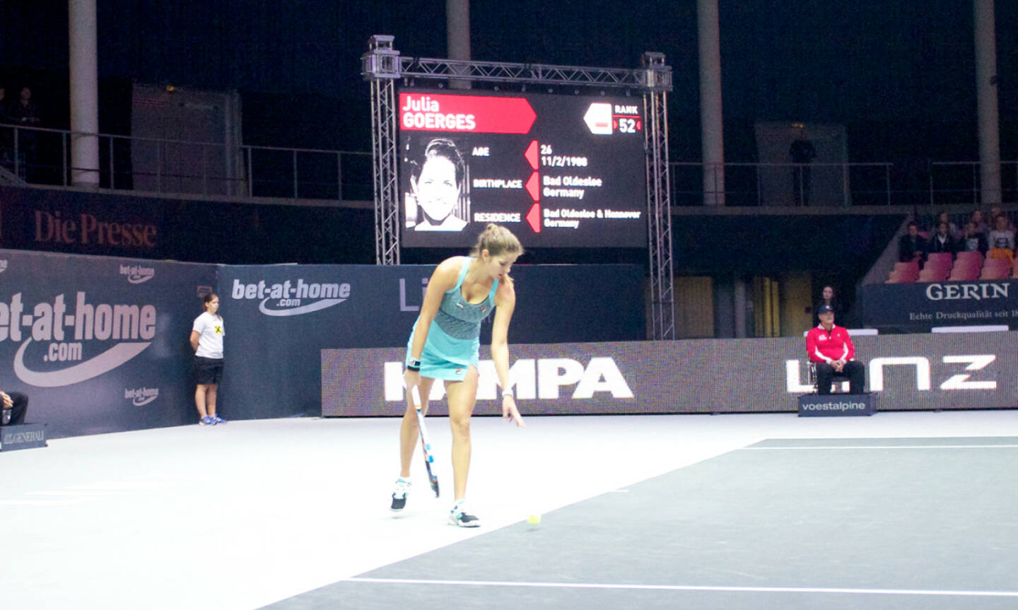 Julia Görges Aufschlag