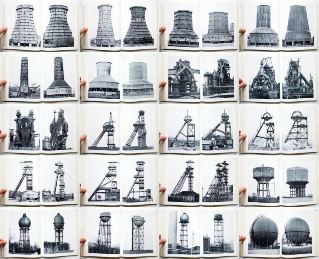 Bernhard und Hilla Becher - Anonyme Skulpturen: Eine Typologie technischer Bauten, Art-Press 1970, Beispielseiten, sample spreads - http://josefchladek.com/book/bernhard_und_hilla_becher_-_anonyme_skulpturen_eine_typologie_technischer_bauten, © (c) josefchladek.com (14.10.2015) 