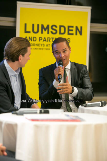 Außenminister Sebastian Kurz, Robin Lumsden (Lumsden and Partners)
, © Martina Draper (16.10.2015) 