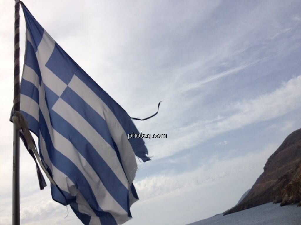Griechenland, Krise, Fahne, © Martina Draper (17.10.2015) 