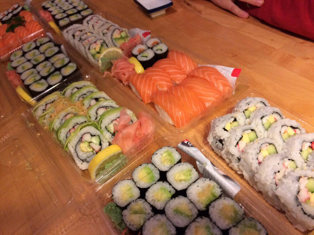 Sushi, höchst verdient, © Martina Draper (19.10.2015) 