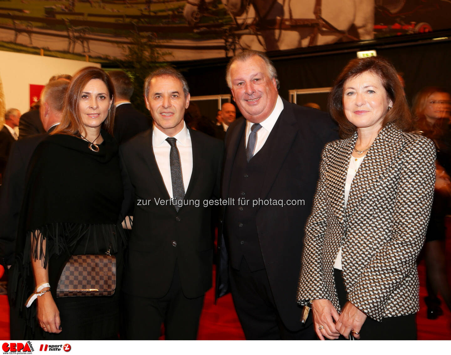 Gisela Koller, Marcel Koller, Alfred Ludwig mit Gattin : Photo: GEPA pictures/ Hans Oberlaender