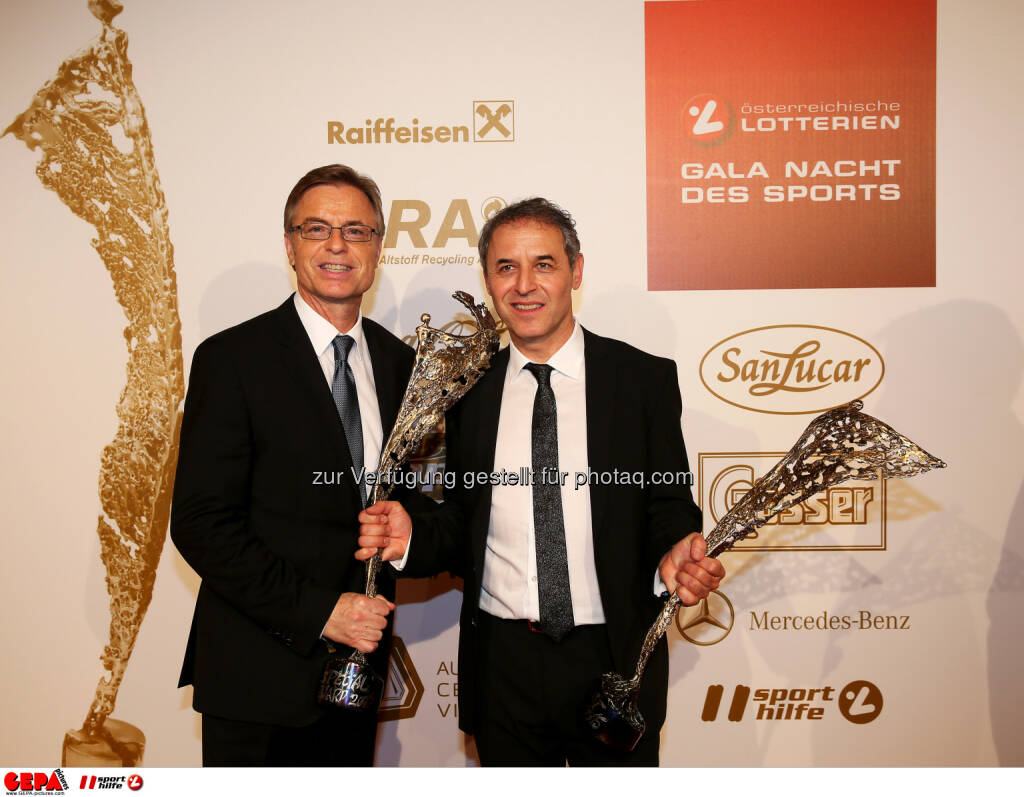 Leodegar Pruschak, Marcel Koller : Photo: GEPA pictures/ Hans Oberlaender (30.10.2015) 