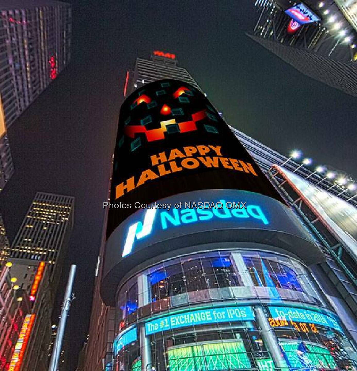 Happy Halloween!  Source: http://facebook.com/NASDAQ