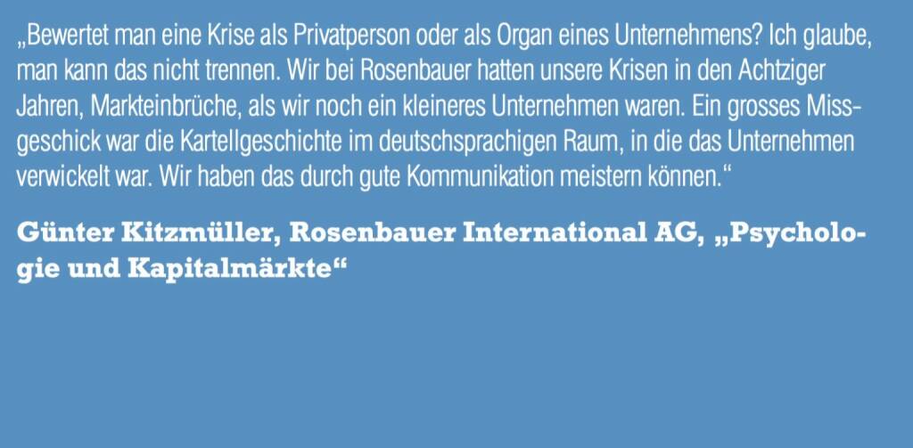 Günter Kitzmüller, Rosenbauer International AG, „Psychologie und Kapitalmärkte“ (06.11.2015) 