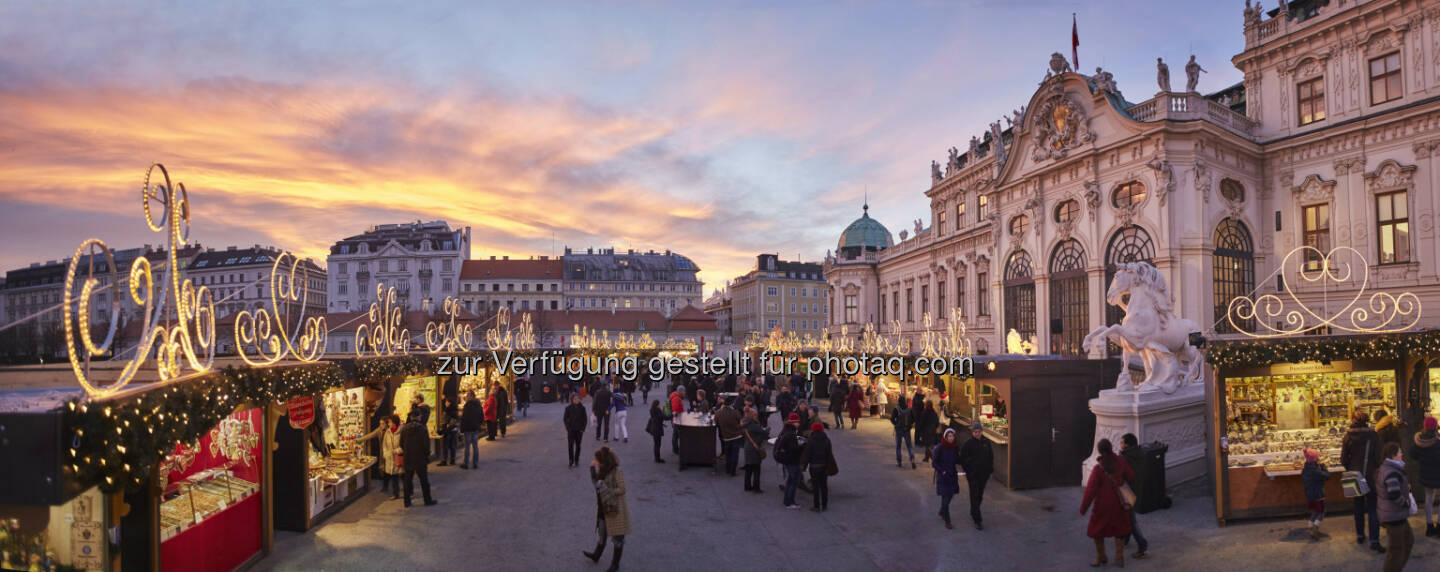 Weihnachtsdorf Schloss Belvedere : Wiens schönste Weihnachtsdörfer eröffnen : Die 3 Wiener Weihnachtsdörfer am Unicampus/Altes AKH, am Maria-Theresien-Platz und vor dem Schloss Belvedere verbreiten ab 14.11. weihnachtliche Stimmung : Fotocredit: Magmag Events & Promotion GmbH.