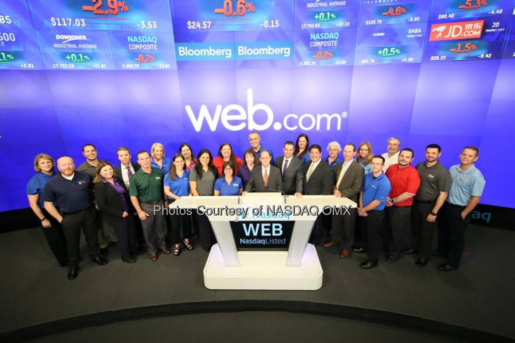 Web.com rings the Nasdaq Closing Bell! $WEB  Source: http://facebook.com/NASDAQ (11.11.2015) 