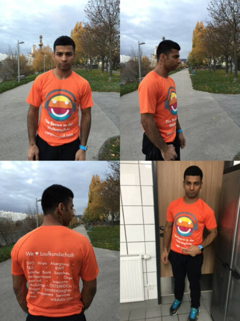 Sidhu Simran im We love Laufkundschaft-Shirt (11.11.2015) 