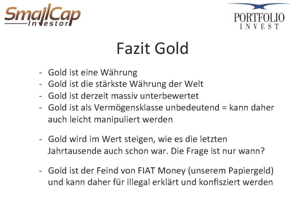 Fazit Gold (12.11.2015) 