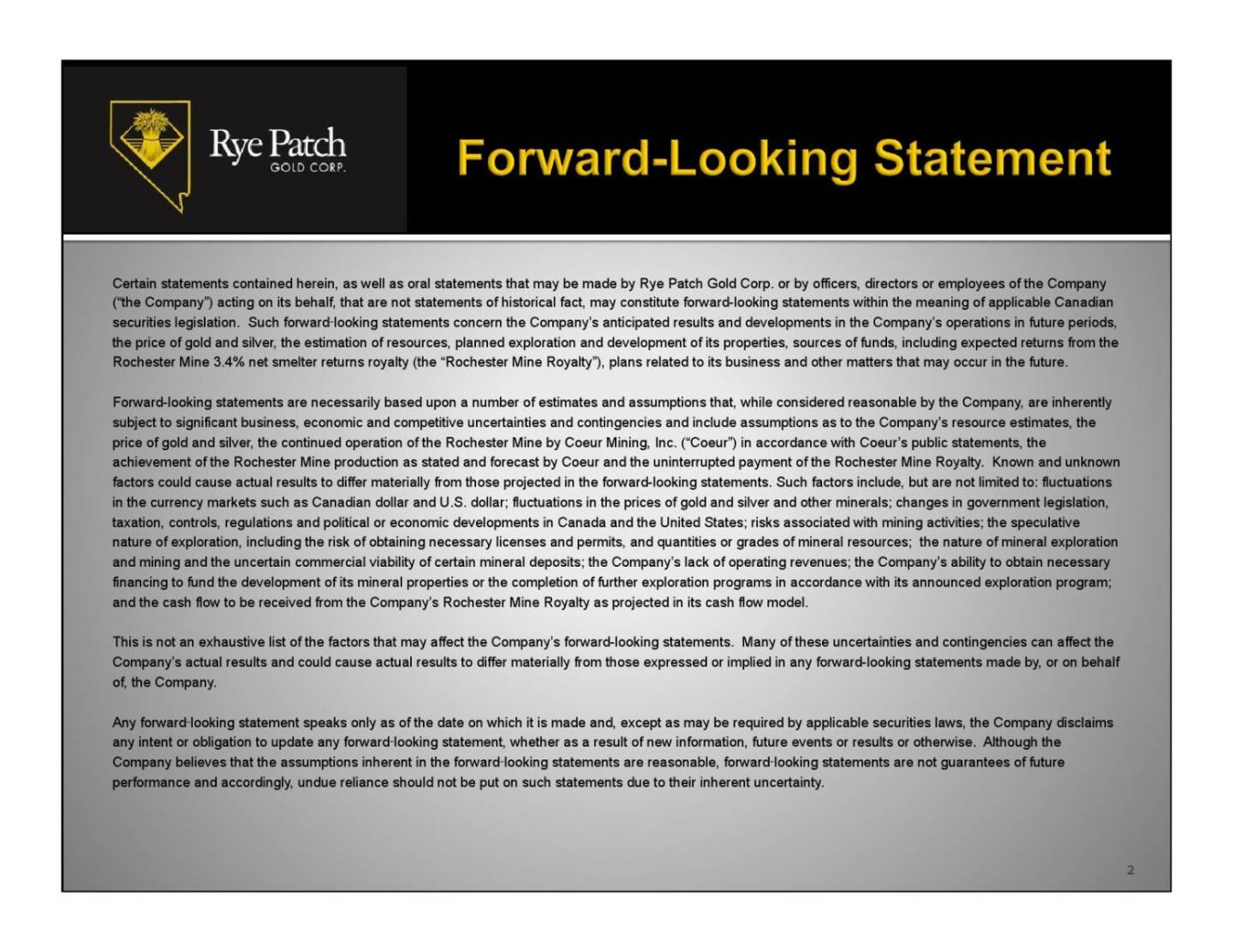 ￼Forward-Looking Statement