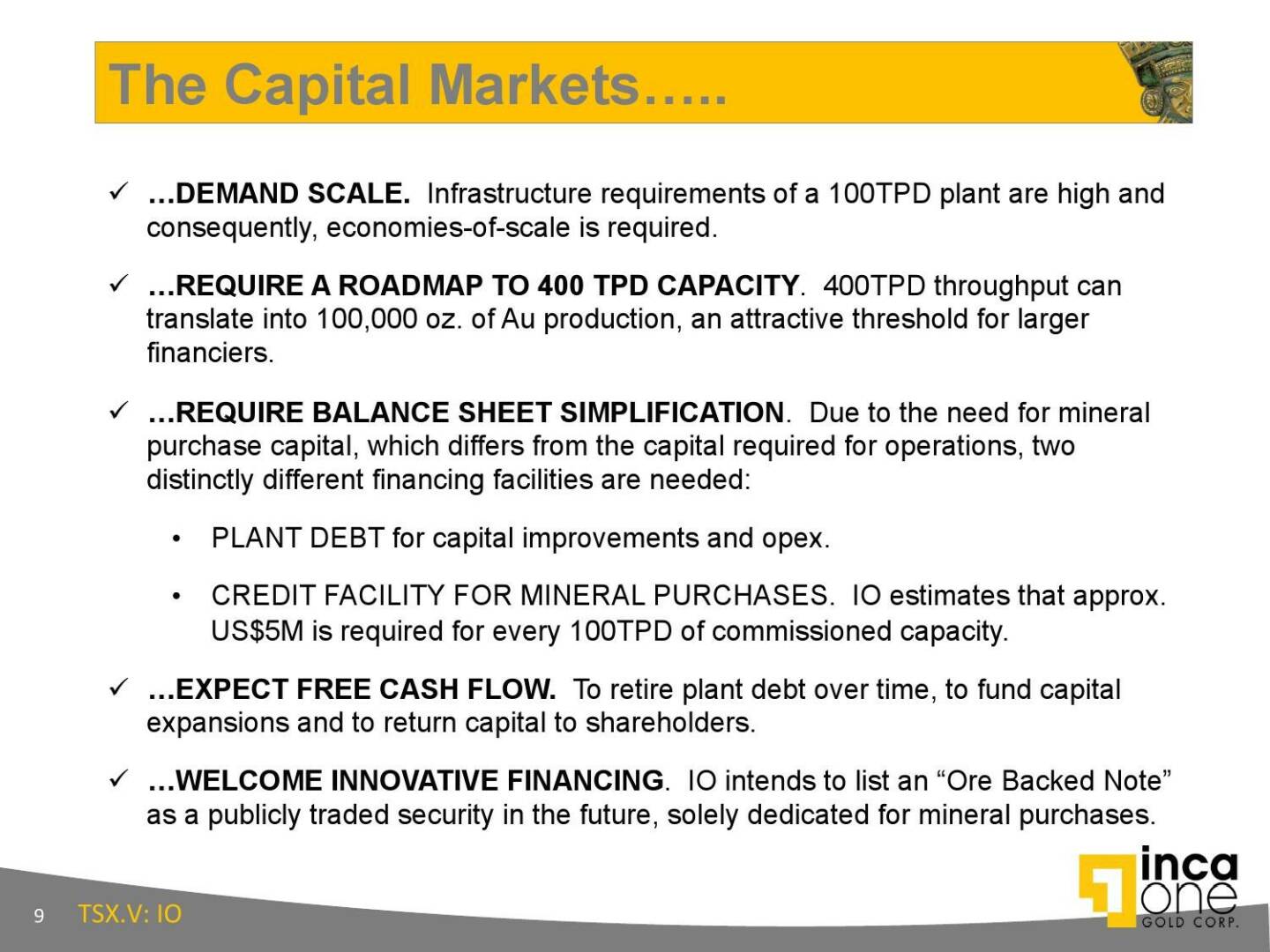 The Capital Markets.....