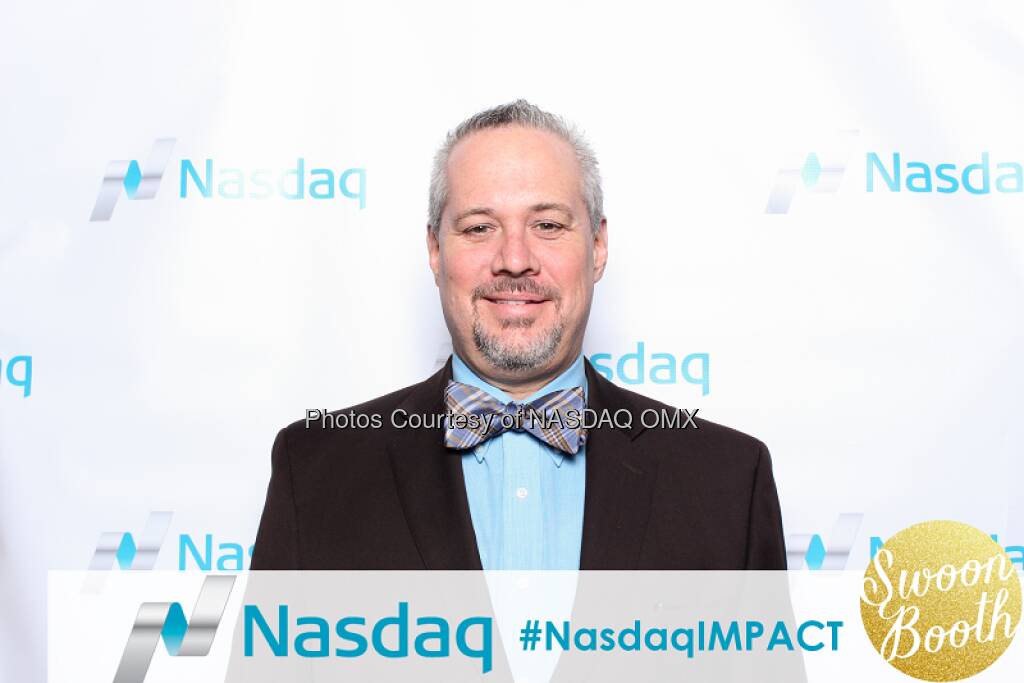 Looking dapper! Thanks for stopping by the @nasdaqindexes photo booth at #SchwabIMPACT! #indexes #nasdaqIMPACT  Source: http://facebook.com/NASDAQ (13.11.2015) 