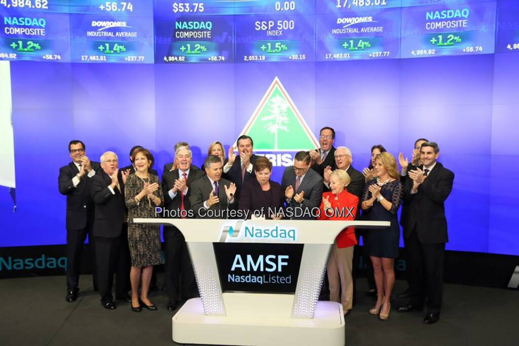 Amerisafe, Inc. rang the Nasdaq Opening Bell! $AMSF  Source: http://facebook.com/NASDAQ (17.11.2015) 