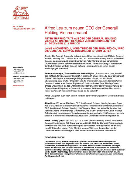 Neuer CEO der Generali Holding Vienna, Seite 1/1, komplettes Dokument unter http://boerse-social.com/static/uploads/file_482_neuer_ceo_der_generali_holding_vienna.pdf (18.11.2015) 