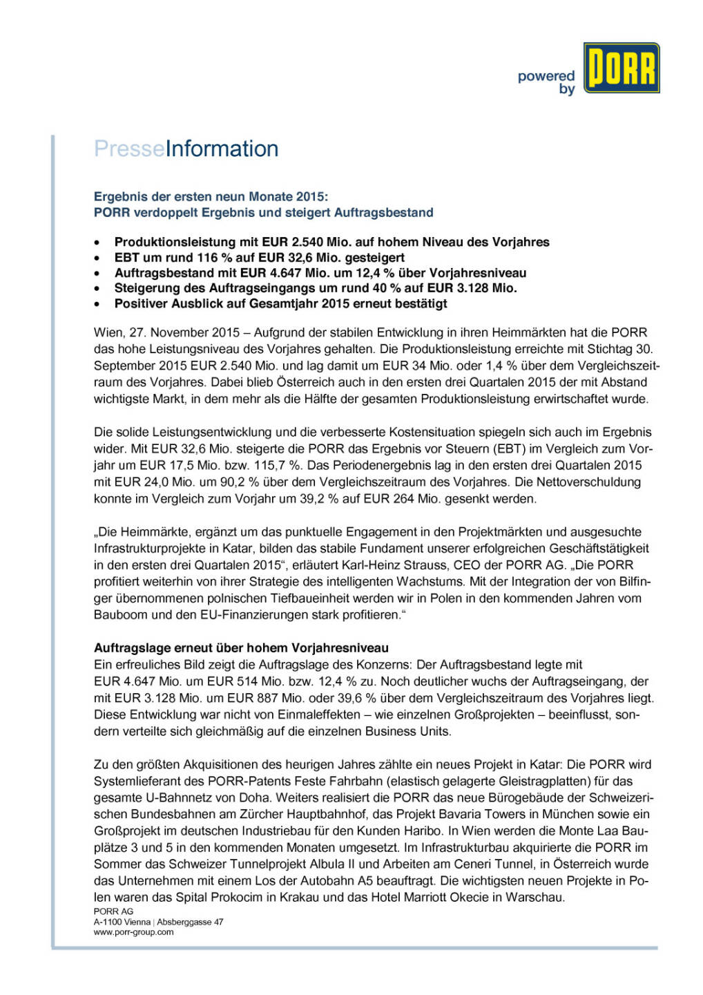 Porr 3. Quartal 2015, Seite 1/2, komplettes Dokument unter http://boerse-social.com/static/uploads/file_498_porr_3_quartal_2015.pdf