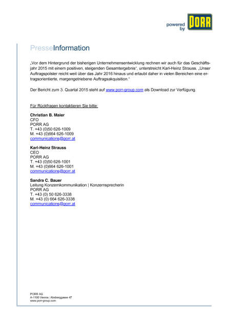 Porr 3. Quartal 2015, Seite 2/2, komplettes Dokument unter http://boerse-social.com/static/uploads/file_498_porr_3_quartal_2015.pdf (27.11.2015) 