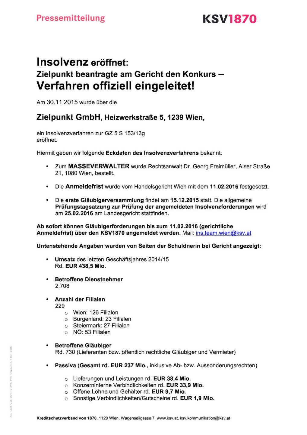 Alle Details zur Zielpunkt-Insolvenz, Seite 1/2, komplettes Dokument unter http://boerse-social.com/static/uploads/file_501_alle_details_zur_zielpunkt-insolvenz.pdf