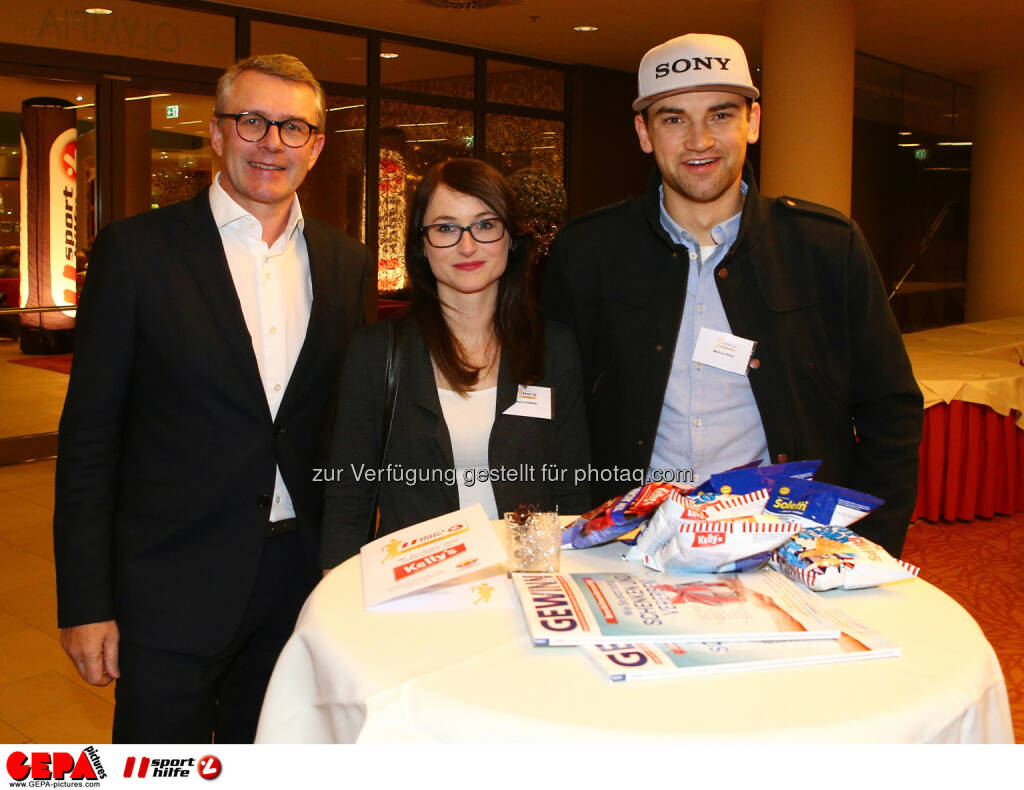 Friedrich Roithner (KTM), Maria Konrad und Markus Pekoll (Photo: GEPA pictures/ Christian Ort), © Sporthilfe/GEPA (01.12.2015)